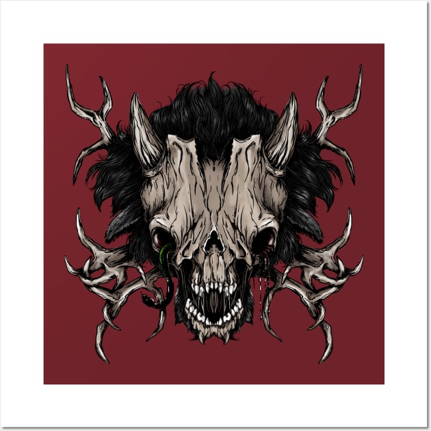 Skull devil Wall Art by AndreyG